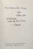 David Malcolm That Impossible Thing. The British Novel 1978-1992